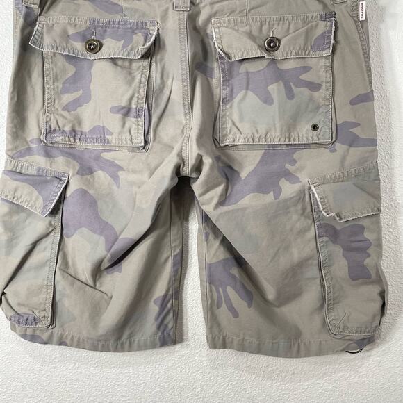 Y2K Hollister Women's Camo Cargo Utility Shorts Grunge Androgynous Size M 8 - Picture 4 of 8